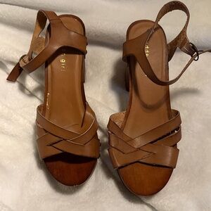 Madden Girl Tan Strappy Sandals